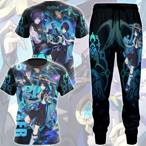 Genshin Impact Wanderer Video Game All Over Printed T-shirt Tank Top Zip Hoodie Pullover Hoodie Hawaiian Shirt Beach Shorts Joggers   