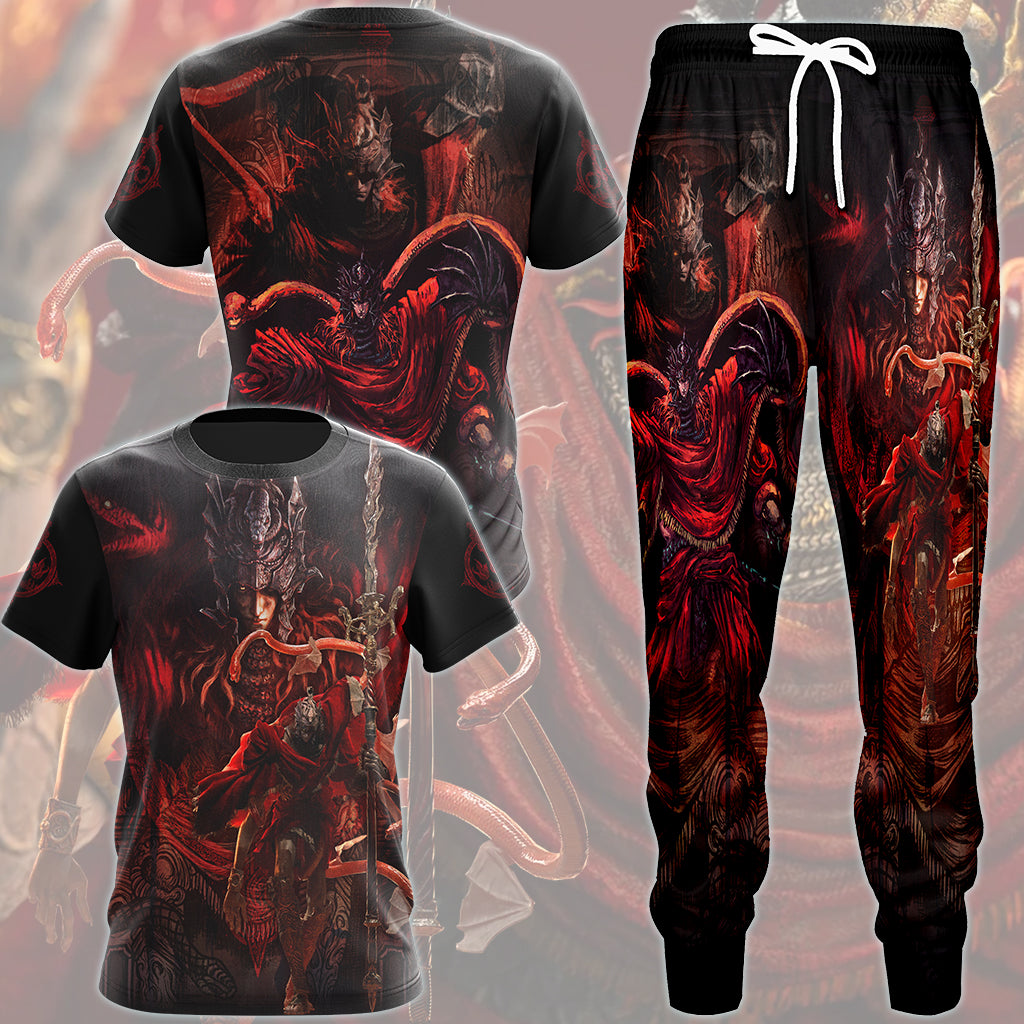 Elden Ring Messmer the Impaler Video Game All Over Printed T-shirt Tank Top Zip Hoodie Pullover Hoodie Hawaiian Shirt Beach Shorts Joggers