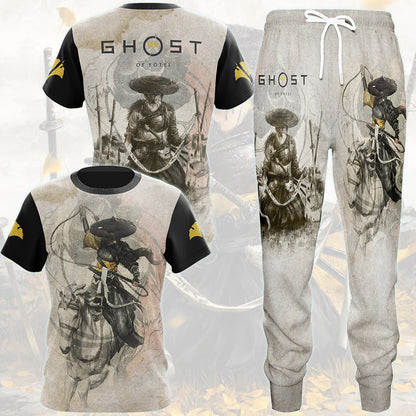 Ghost of Yotei Video Game All Over Printed T-shirt Tank Top Zip Hoodie Pullover Hoodie Hawaiian Shirt Beach Shorts Joggers