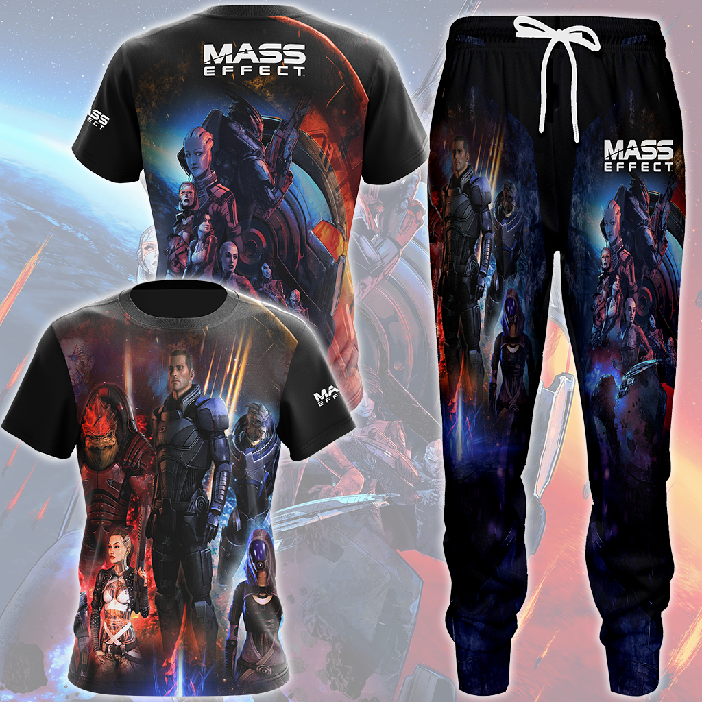 Mass Effect Legendary Edition Video Game All Over Printed T-shirt Tank Top Zip Hoodie Pullover Hoodie Hawaiian Shirt Beach Shorts Joggers   