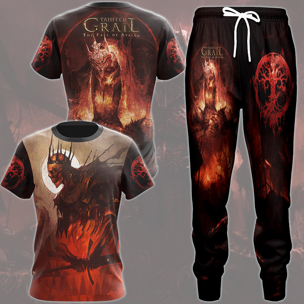 Tainted Grail: The Fall of Avalon Video Game All Over Printed T-shirt Tank Top Zip Hoodie Pullover Hoodie Hawaiian Shirt Beach Shorts Joggers