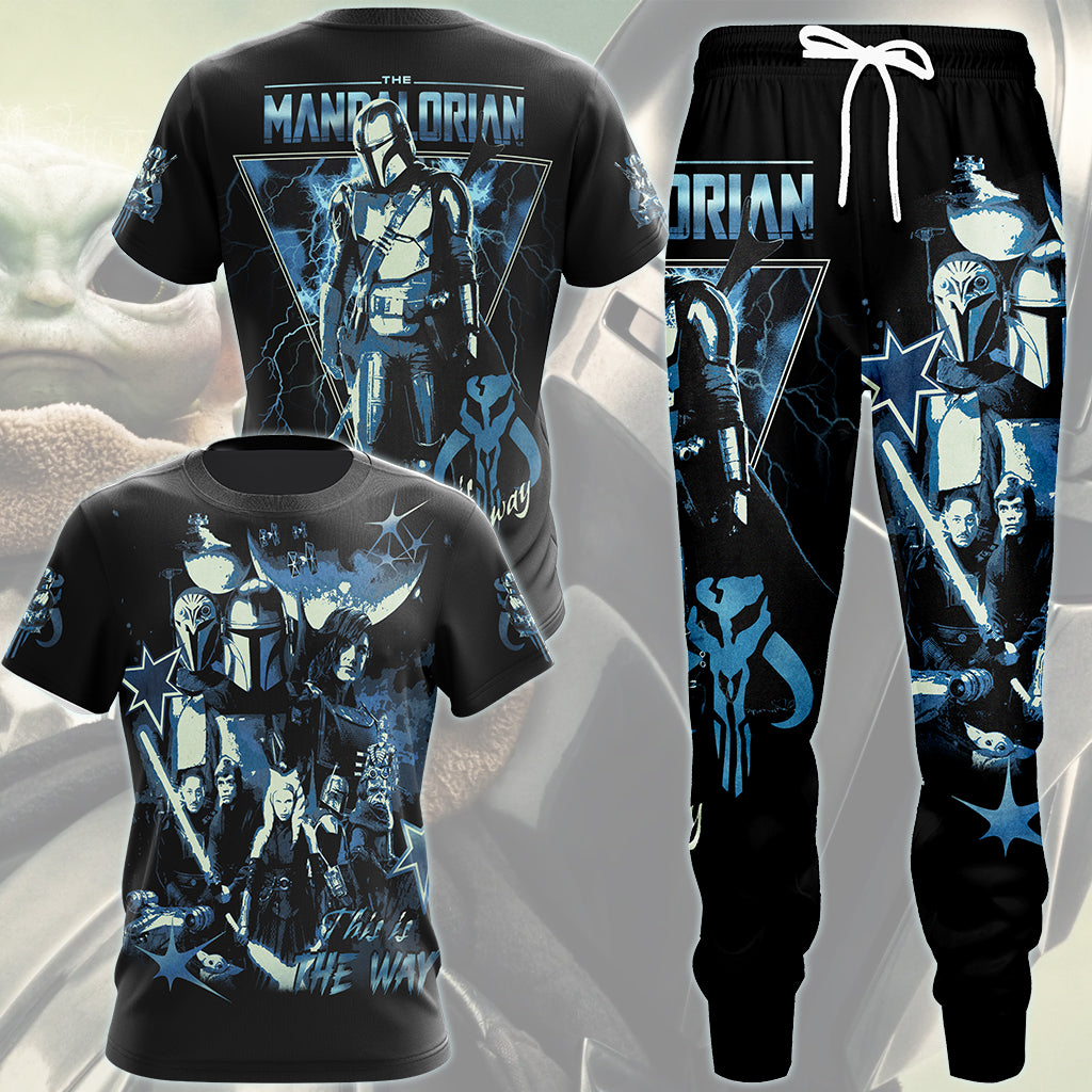 Star Wars Mandalorian 'This is the way' Movie Video Game All Over Printed T-shirt Tank Top Zip Hoodie Pullover Hoodie Hawaiian Shirt Beach Shorts Joggers