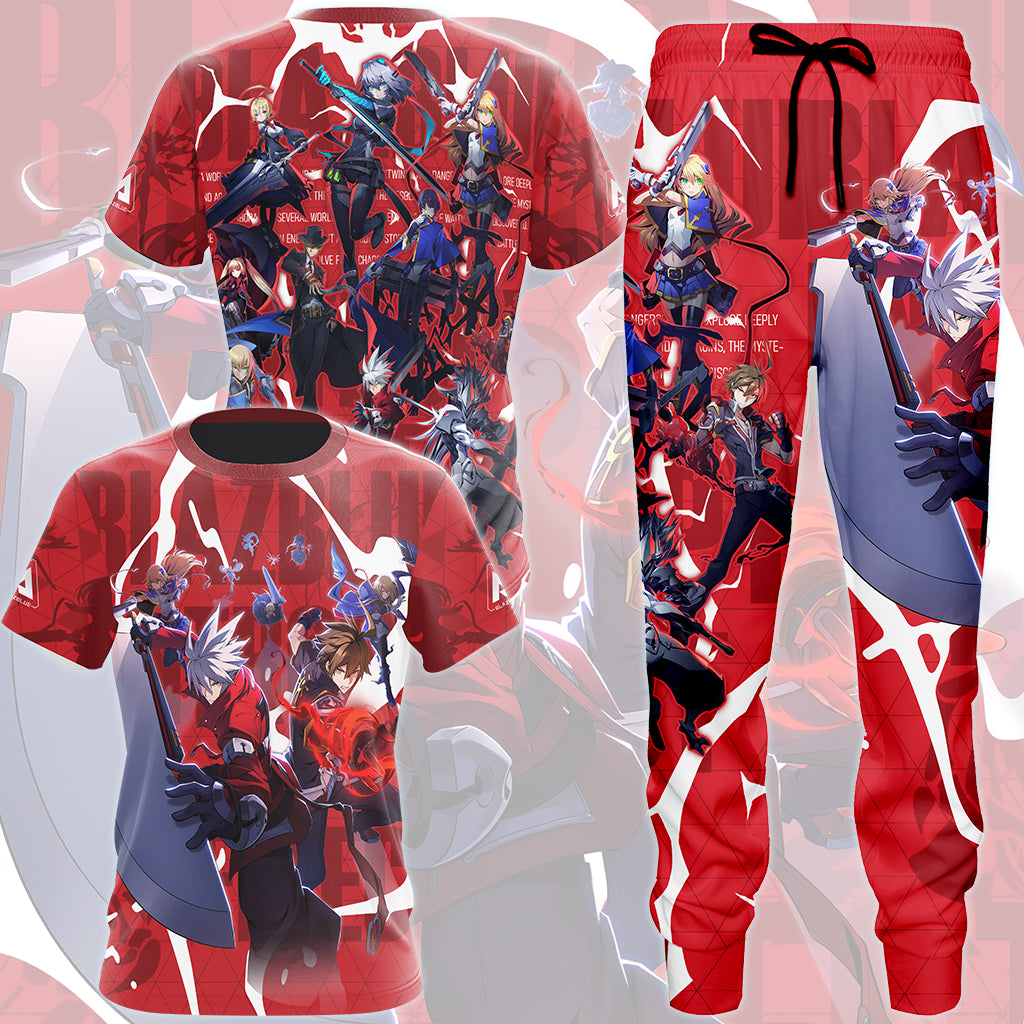 BlazBlue Entropy Effect Video Game All Over Printed T-shirt Tank Top Zip Hoodie Pullover Hoodie Hawaiian Shirt Beach Shorts Joggers