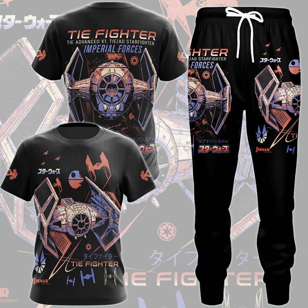Star Wars Tie Advance Fighter Video Game All Over Printed T-shirt Tank Top Zip Hoodie Pullover Hoodie Hawaiian Shirt Beach Shorts Joggers