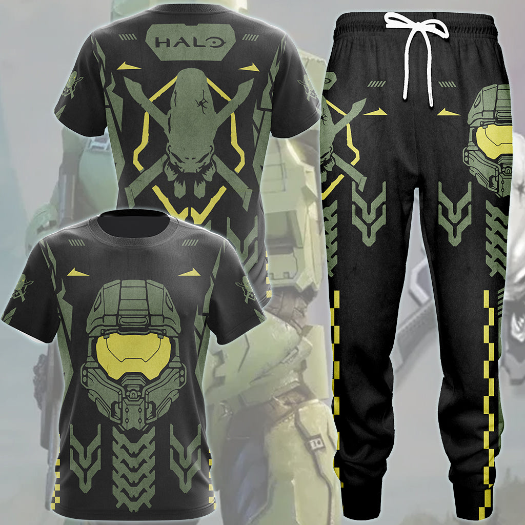 Halo Legendary Symbol Video Game All Over Printed T-shirt Tank Top Zip Hoodie Pullover Hoodie Hawaiian Shirt Beach Shorts Joggers