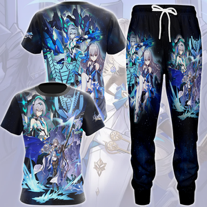 Honkai: Star Rail Bronya Video Game All Over Printed T-shirt Tank Top Zip Hoodie Pullover Hoodie Hawaiian Shirt Beach Shorts Joggers   