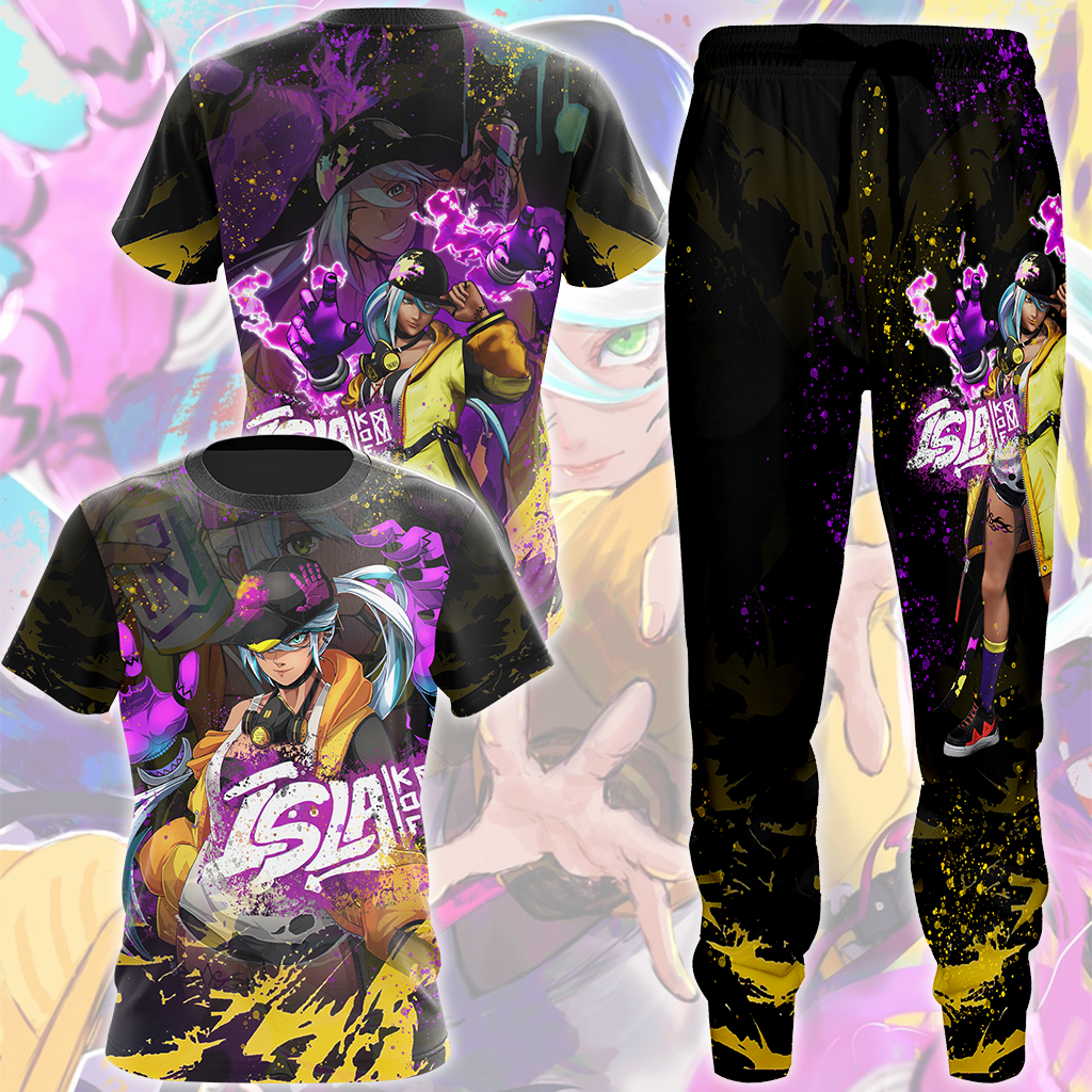 The King of Fighters XV Isla of Rubicon Video Game All Over Printed T-shirt Tank Top Zip Hoodie Pullover Hoodie Hawaiian Shirt Beach Shorts Joggers