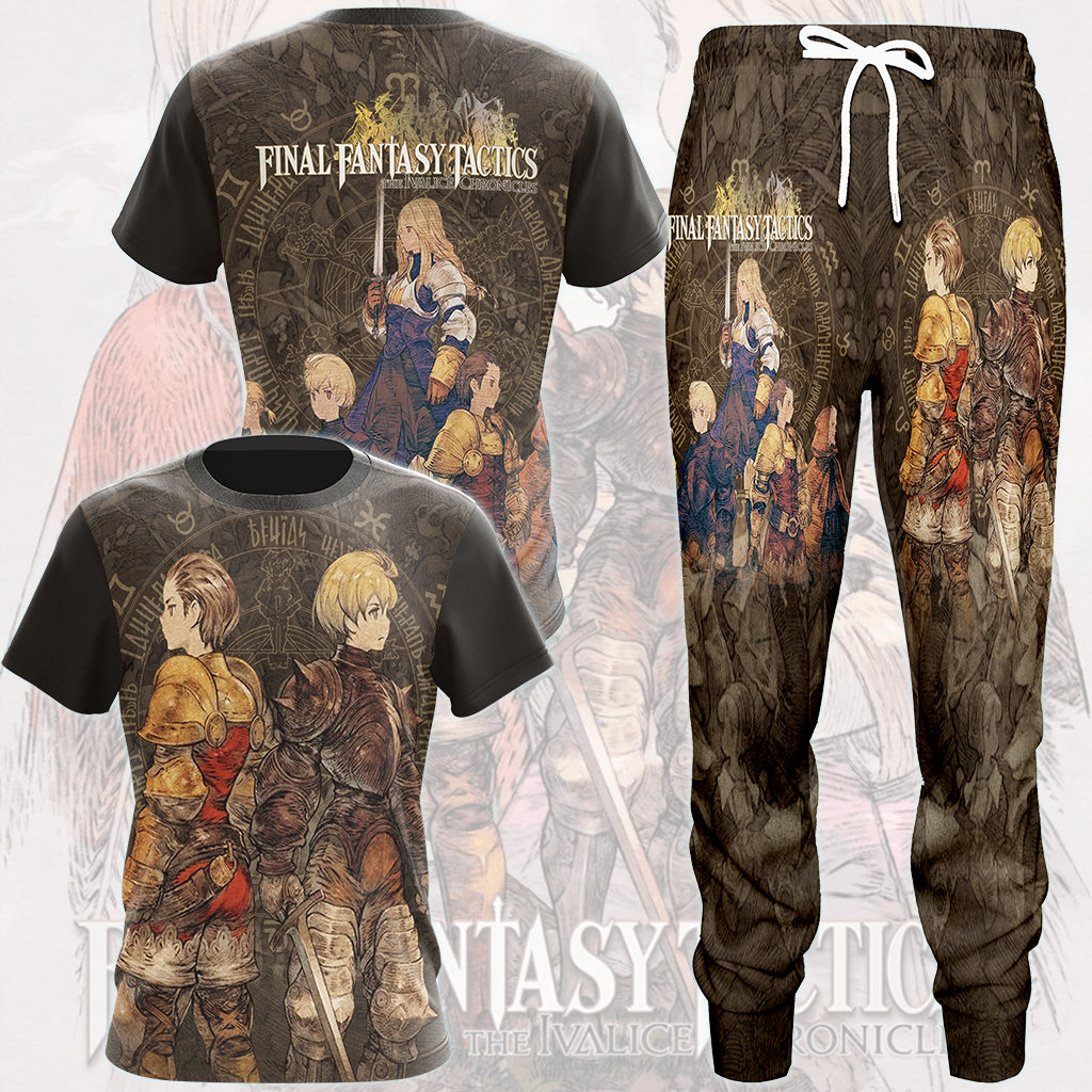 Final Fantasy Tactics: The Ivalice Chronicles Video Game All Over Printed T-shirt Tank Top Zip Hoodie Pullover Hoodie Hawaiian Shirt Beach Shorts Joggers