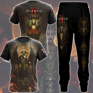 Diablo IV Video Game All Over Printed T-shirt Tank Top Zip Hoodie Pullover Hoodie Hawaiian Shirt Beach Shorts Joggers   