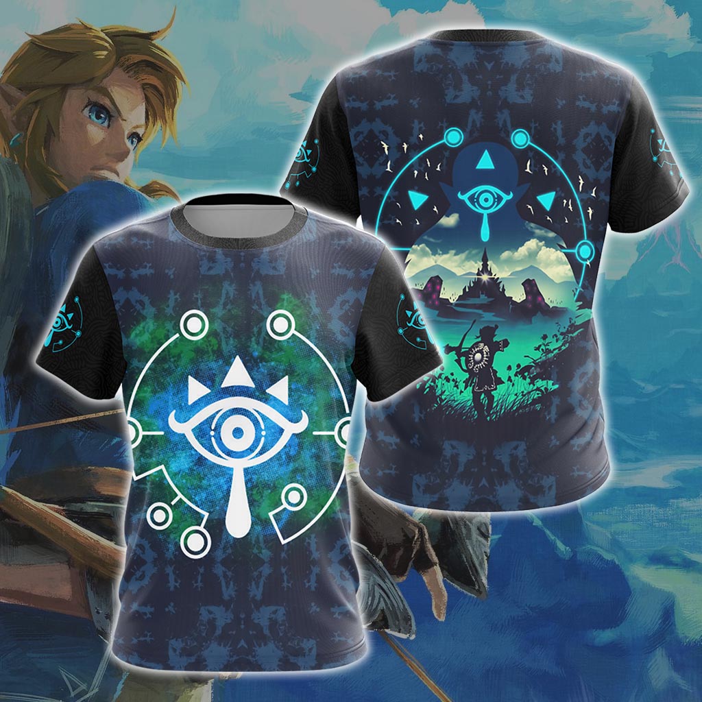 The Legend Of Zelda - Sheikah Eye Unisex 3D T-shirt Zip Hoodie Pullover Hoodie T-shirt