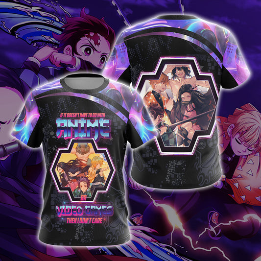If it doesnt have to do with anime or video games then I dont care Demon Slayer Unisex 3D T-shirt Zip Hoodie Pullover Hoodie T-shirt