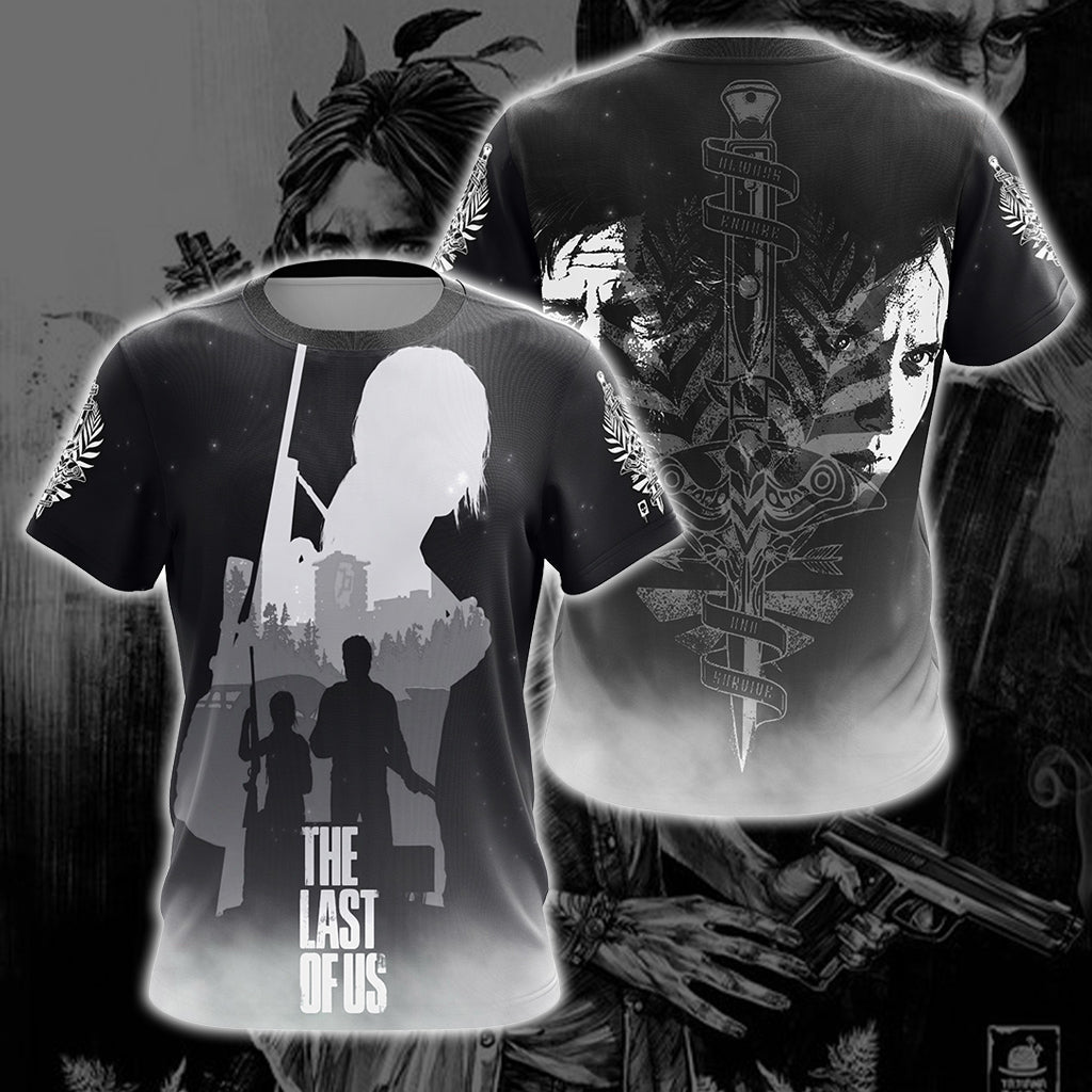The Last Of Us Unisex 3D T-shirt Zip Hoodie T-shirt