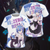 Rem Re:Zero All Over Print T-shirt Zip Hoodie Pullover Hoodie T-shirt S 