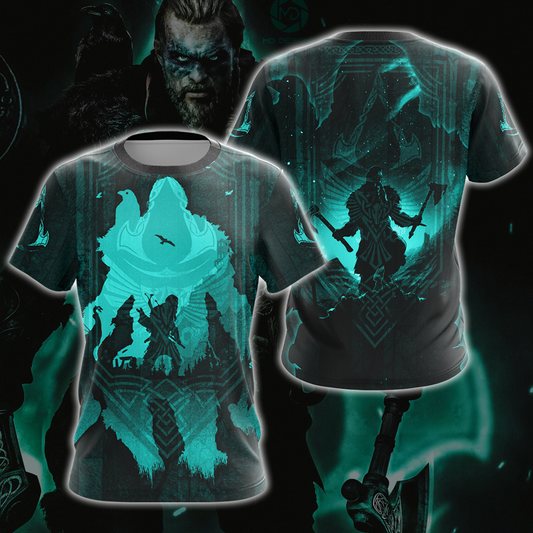 Assassin's Creed Valhalla All Over Print T-shirt Tank Top Zip Hoodie Pullover Hoodie T-shirt