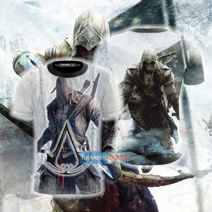 Assassin's Creed III Connor Cosplay Unisex 3D T-shirt