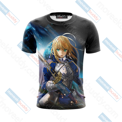 Fate/ Stay Night - Saber New Version 3D T-shirt