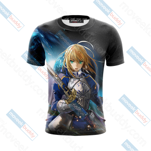 Fate/ Stay Night - Saber New Version 3D T-shirt   