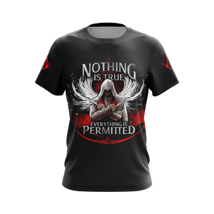 Assassin's Creed Nothing Is True Everything Is Permitted Unisex 3D T-shirt Zip Hoodie   