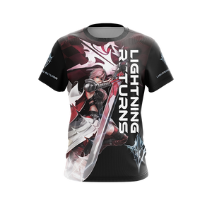 Final Fantasy XIII Lightning Returns Unisex 3D T-shirt Zip Hoodie   