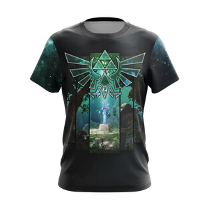 The Master Sword The legend of Zelda All Over Print T-shirt Zip Hoodie Pullover Hoodie   