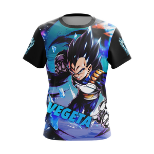 Dragon Ball Vegeta All Over Print T-shirt Zip Hoodie Pullover Hoodie   