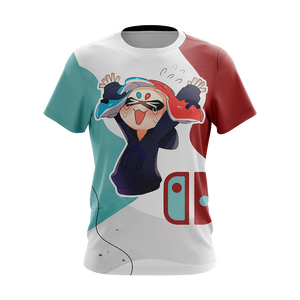 Anime girl x Nintendo console Unisex 3D T-shirt   