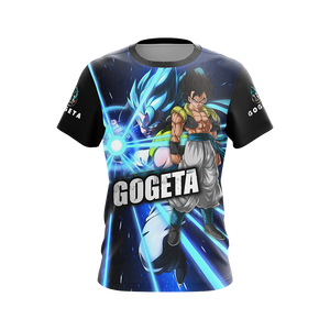 Dragon Ball Gogeta, Vegeta, and  Goku Unisex 3D T-shirt Zip Hoodie   