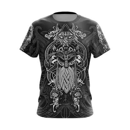 Viking Pattern Unisex 3D T-shirt Zip Hoodie Pullover Hoodie