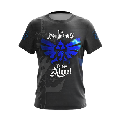 The Legend Of Zelda It's Dangerous To Go Alone, Take This Unisex 3D T-shirt Zip Hoodie
