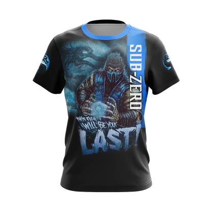 Mortal Kombat Sub Zero This Time Will Be Your Last Unisex 3D T-shirt