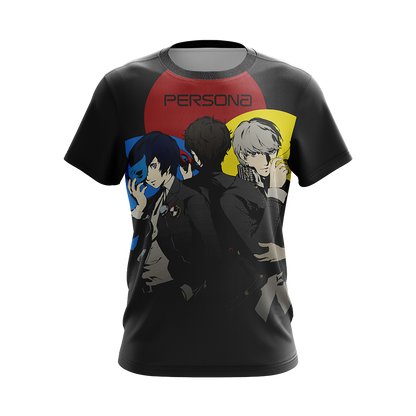 Persona 3, 4, 5 Protagonists Unisex 3D T-shirt