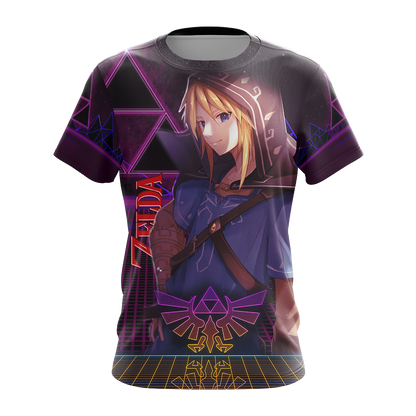 The legend of Zelda All Over Print T-shirt Zip Hoodie Pullover Hoodie