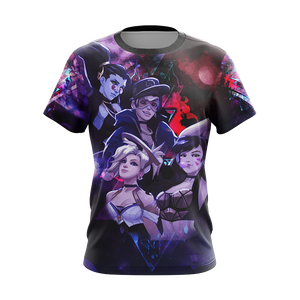 K/DA Band x Overwatch Female Characters Unisex 3D T-shirt   