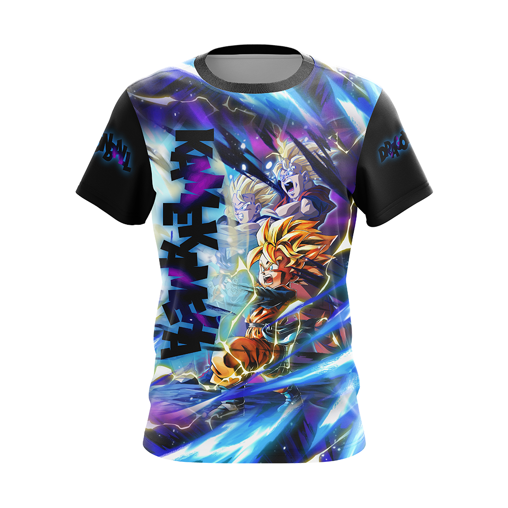 Dragon Ball Kamekameha Son Family Son Goku Goten Gohan Unisex 3D T-shirt Zip Hoodie