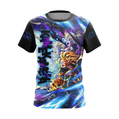 Dragon Ball Kamekameha Son Family Son Goku Goten Gohan Unisex 3D T-shirt Zip Hoodie