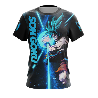 Dragon Ball Son Goku All Over Print T-shirt Zip Hoodie Pullover Hoodie