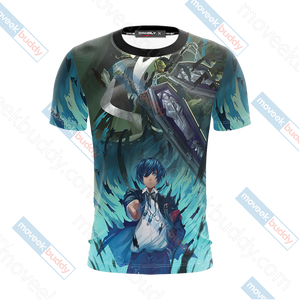 Persona 3 Thanatos And Makoto Yuuki Unisex 3D T-shirt   