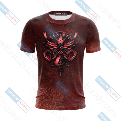 Pokemon Go - House Valor The Flame In the Night New Unisex 3D T-shirt