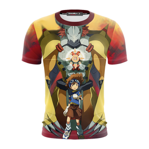 Digimon Greymon And Yagami Taichi New Unisex 3D T-shirt   