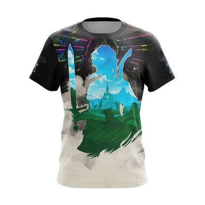 Link The Legend of Zelda All Over Print T-shirt Tank Top Zip Hoodie Pullover Hoodie