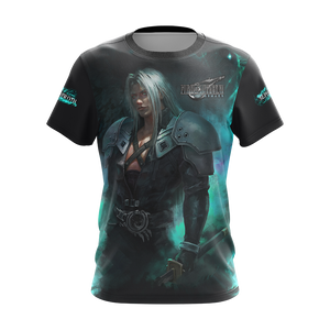 Final Fantasy VII Remake Sephiroth Unisex 3D T-shirt Zip Hoodie   