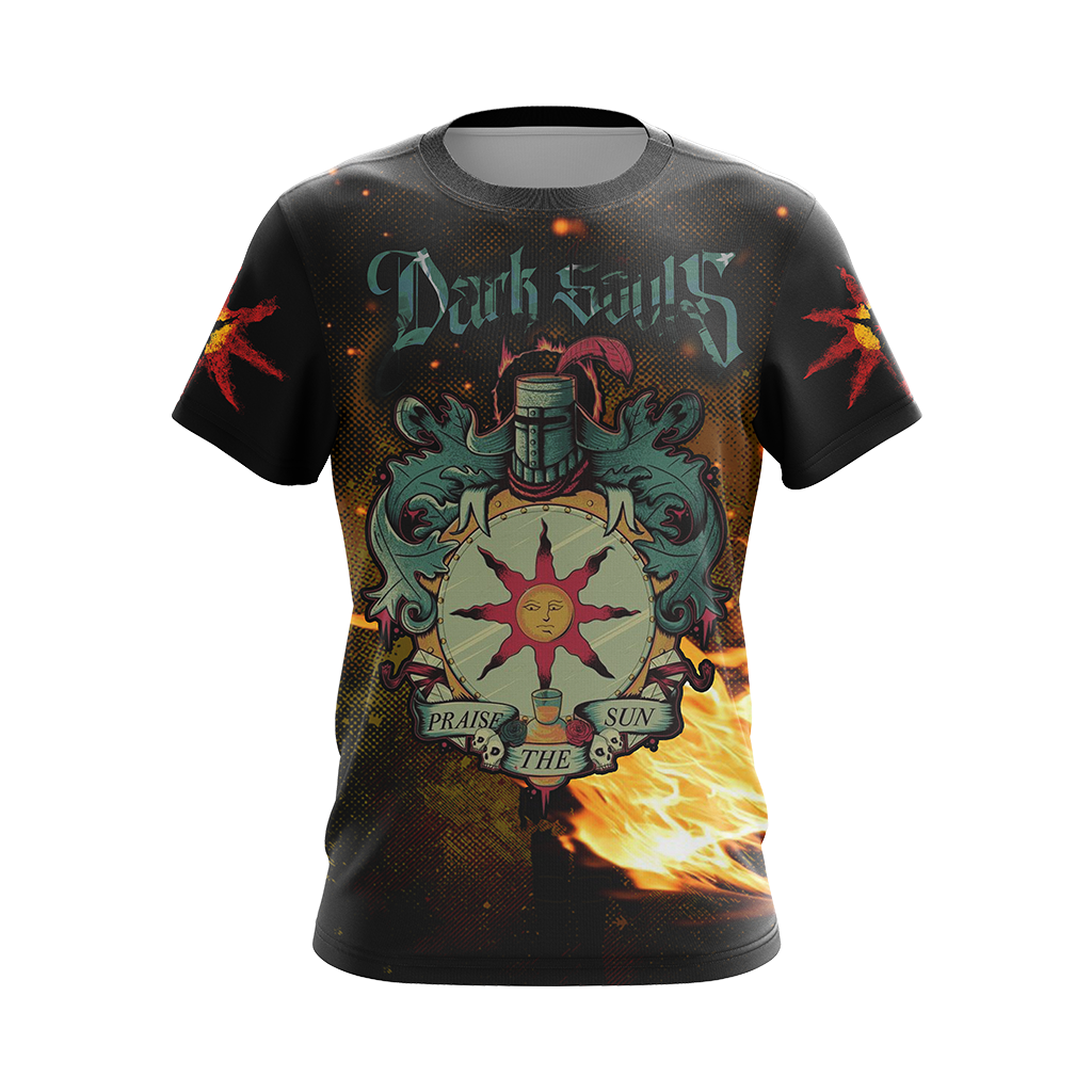 Dark Souls - Praise The Sun, Solaire of Astora Unisex 3D T-shirt