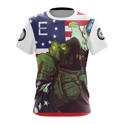 Fallout - Enclave Flag Unisex 3D T-shirt
