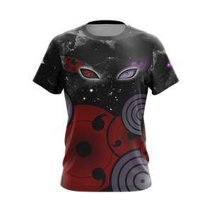 Naruto - Sharingan And Rinnegan Eyes Unisex 3D T-shirt   