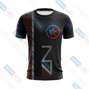 Mass Effect - Paragon Renegade N7 Unisex 3D T-shirt   