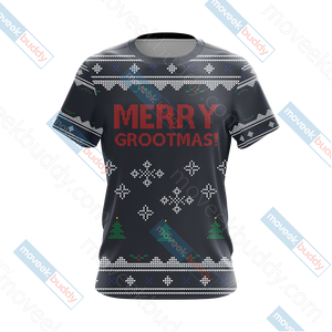 Guardian Of The Galaxy - Groot Merry Grootmas Christmas Unisex 3D T-shirt   