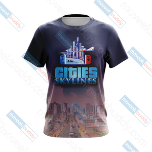 Cities: Skylines Unisex 3D T-shirt   