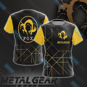 Metal Gear Solid V - FOX Unit Crest Unisex 3D T-shirt   