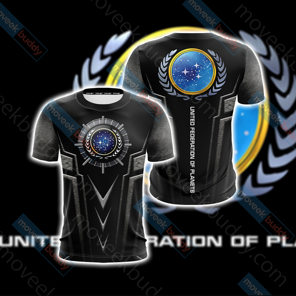 Star Trek - United Federation of Planets Logo Unisex 3D T-shirt   