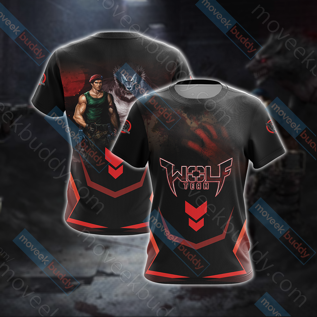 Wolfteam Unisex 3D T-shirt   